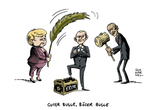 Cartoon: Krim Putin Sanktionen (medium) by Schwarwel tagged krim,krise,ukraine,usa,obama,sanktionen,merkel,verhandlung,krieg,terror,gewalt,handel,panzer,russland,macht,machtausübung,krim,krise,ukraine,usa,obama,sanktionen,merkel,verhandlung,krieg,terror,gewalt,handel,panzer,russland,macht,machtausübung