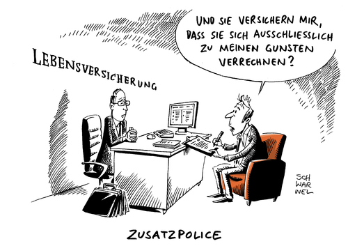 Cartoon: Lebensversicherungen Ergo Panne (medium) by Schwarwel tagged lebensversicherung,versicherung,rechenpanne,panne,ergo,veraltete,technologie,karikatur,schwarwel,police,zusatzpolice,lebensversicherung,versicherung,rechenpanne,panne,ergo,veraltete,technologie,karikatur,schwarwel,police,zusatzpolice