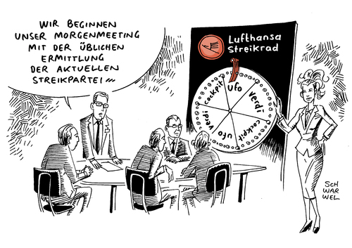 Cartoon: Lufthansa Bordpersonal Streiks (medium) by Schwarwel tagged flugtarife,flug,fliegen,flugzeug,tarif,lufthansa,billigflieger,wirtscahft,finanzen,karikatur,schwarwel,lohn,ghealt,geld,flugtarife,flug,fliegen,flugzeug,tarif,lufthansa,billigflieger,wirtscahft,finanzen,karikatur,schwarwel,lohn,ghealt,geld