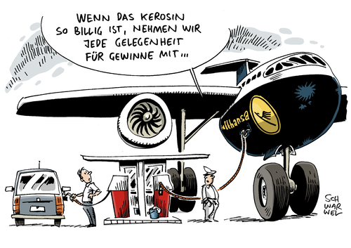Lufthansa Kerosinpreise
