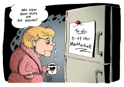 Cartoon: Mächtigste Frau der Welt Merkel (medium) by Schwarwel tagged kanzlerin,angela,merkel,angie,forbes,mächtigste,frau,welt,macht,machterhalt,politik,karikatur,schwarwel,kanzlerin,angela,merkel,angie,forbes,mächtigste,frau,welt,macht,machterhalt,politik,karikatur,schwarwel
