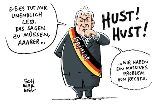 Cartoon: Massives Problem von rechts (medium) by Schwarwel tagged seehofer,innenminister,heimatminister,innenministerium,heimatministerium,csu,rechts,rechtsextremismus,rechtsextrem,nazi,nazis,nonazis,rassismus,rassisten,judenfeindlichkeit,ausländerhass,ausländerfeindlichkeit,islamfeindlichkeit,islamfeindlich,migranten,flüchtlingskrise,flüchtlinge,geflüchtete,politisch,motivierte,kriminalität,rechtsextreme,straftaten,extremismus,hasskriminalität,antisemitismus,ausländer,islamkritisch,gefahr,von,cartoon,karikatur,schwarwel,seehofer,innenminister,heimatminister,innenministerium,heimatministerium,csu,rechts,rechtsextremismus,rechtsextrem,nazi,nazis,nonazis,rassismus,rassisten,judenfeindlichkeit,ausländerhass,ausländerfeindlichkeit,islamfeindlichkeit,islamfeindlich,migranten,flüchtlingskrise,flüchtlinge,geflüchtete,politisch,motivierte,kriminalität,rechtsextreme,straftaten,extremismus,hasskriminalität,antisemitismus,ausländer,islamkritisch,gefahr,von,cartoon,karikatur,schwarwel