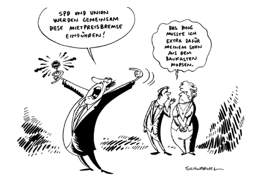 Cartoon: Mietpreisbremse (medium) by Schwarwel tagged koalitionsverhandlungen,mietpreisbremse,spd,union,partei,politik,mieter,wohnung,wohnen,karikatur,schwarwel,mieterschützer,wermutstropfen,koalitionsverhandlungen,mietpreisbremse,spd,union,partei,politik,mieter,wohnung,wohnen,karikatur,schwarwel,mieterschützer,wermutstropfen