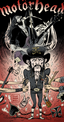 Cartoon: Motörhead Lemmy ist tot (medium) by Schwarwel tagged lemmy,kilmister,motörhead,tot,legende,musik,heavy,metal,rock,rockmusik,sänger,whiskey,alkohol,drugs,roll,tod,lemmy,kilmister,motörhead,tot,legende,musik,heavy,metal,rock,rockmusik,sänger,whiskey,alkohol,sex,drugs,roll,tod