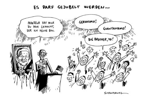 Cartoon: Nelson Mandela Obama Trauerfeier (medium) by Schwarwel tagged nelson,mandela,barack,obama,tot,gestorben,tod,trauerfeier,trauerrede,gäste,guantanamo,jubel,beerdigung,volksheld,frieden,gerechtigkeit,geronimo,big,brother,volk,staatsoberhaupt,präsident,karikatur,schwarwel,trauer,tränen,nelson,mandela,barack,obama,tot,gestorben,tod,trauerfeier,trauerrede,gäste,guantanamo,jubel,beerdigung,volksheld,frieden,gerechtigkeit,geronimo,big,brother,volk,staatsoberhaupt,präsident,karikatur,schwarwel,trauer,tränen