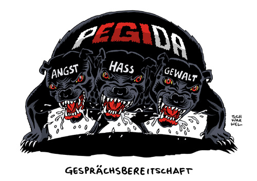 Cartoon: Pegida AfD sächsischer Landtag (medium) by Schwarwel tagged pegida,afd,sächsischer,landtag,wut,angst,hass,gewalt,nazis,rechts,partei,karikatur,schwarwel,pegida,afd,sächsischer,landtag,wut,angst,hass,gewalt,nazis,rechts,partei,karikatur,schwarwel