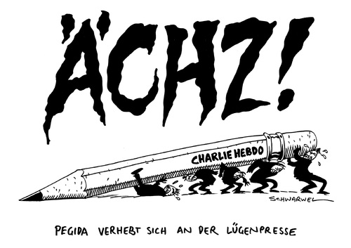 Cartoon: Pegida Charlie Hebdo (medium) by Schwarwel tagged pegida,charlie,hebdo,französische,karikaturisten,frankreich,paris,anschlag,attentat,zeichner,cartoonist,opfer,nazi,tot,tod,gewalt,terror,islam,karikatur,schwarwel,pegida,charlie,hebdo,französische,karikaturisten,frankreich,paris,anschlag,attentat,zeichner,cartoonist,opfer,nazi,tot,tod,gewalt,terror,islam,karikatur,schwarwel
