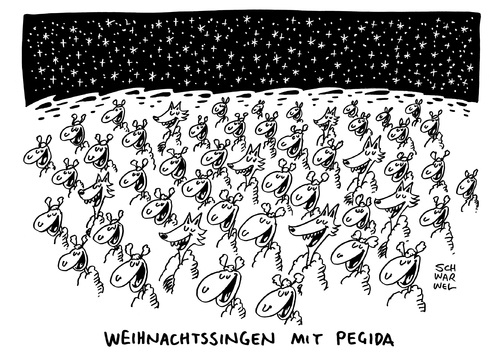 Cartoon: Pegida Dresdner Semperoper (medium) by Schwarwel tagged pegida,dresdner,semperoper,weihnachtssingen,schafe,wolf,im,schafspelz,weihnachten,karikatur,schwarwel,nazi,rechts,pegida,dresdner,semperoper,weihnachtssingen,schafe,wolf,im,schafspelz,weihnachten,karikatur,schwarwel,nazi,rechts