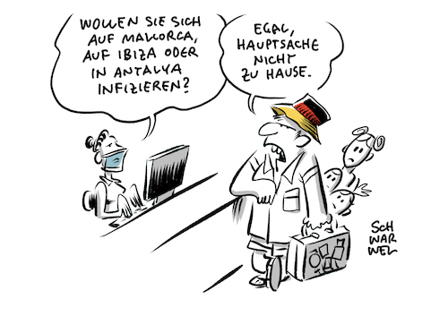 Cartoon: Reiserückkehrer Testpflicht (medium) by Schwarwel tagged testfplicht,deltavariante,urlaub,holiday,quarantäne,ferien,cartoon,karikatur,schwarwel,corona,coronavirus,virus,pandemie,epidemie,maskenpflicht,mundnasenschutz,aha,regeln,hygienevorschriften,abstandsregeln,covid19,testfplicht,deltavariante,urlaub,holiday,quarantäne,ferien,cartoon,karikatur,schwarwel,corona,coronavirus,virus,pandemie,epidemie,maskenpflicht,mundnasenschutz,aha,regeln,hygienevorschriften,abstandsregeln,covid19