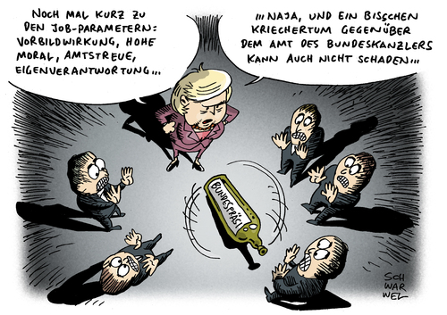 Cartoon: Rücktritt Wulff neuer Kandidat (medium) by Schwarwel tagged amt,wulff,christian,rücktritt,schwarwel,karikatur,kandidat,bundespräsident,rücktritt,wulff,bundespräsident