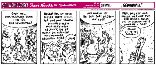 Schweinevogel Strip Gewimmel