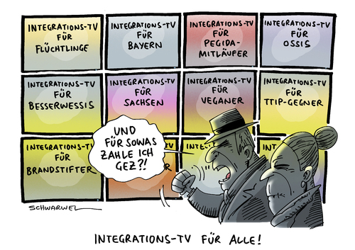 Cartoon: Seehofer IntegrationsTV (medium) by Schwarwel tagged flpchtlinge,flüchtlingspolitik,csu,chef,horst,seehofer,deutschland,integrationstv,integration,tv,deutsche,leitkultur,kultur,karikatur,schwarwel,bayern,pegida,legida,mitläufer,anhänger,nazi,rechts,ossi,besserwessis,sachsen,vegan,veganer,ttip,gegner,brandstifter,flüchtlingsunterkünfte,naziproblem,nazikrise,flüchtlingskrise,syrien,gez,fernsehen,flpchtlinge,flüchtlingspolitik,csu,chef,horst,seehofer,deutschland,integrationstv,integration,tv,deutsche,leitkultur,kultur,karikatur,schwarwel,bayern,pegida,legida,mitläufer,anhänger,nazi,rechts,ossi,besserwessis,sachsen,vegan,veganer,ttip,gegner,brandstifter,flüchtlingsunterkünfte,naziproblem,nazikrise,flüchtlingskrise,syrien,gez,fernsehen