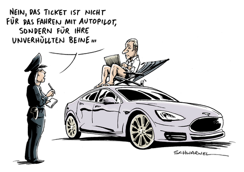 Cartoon: Stromauto Tesla Autoindustrie (medium) by Schwarwel tagged stromauto,tesla,autoindustrie,auto,karikatur,schwarwel,stromauto,tesla,autoindustrie,auto,karikatur,schwarwel