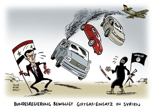 Cartoon: Syrien Merkel VW Dieselgate (medium) by Schwarwel tagged syrien,merkel,gespräch,assad,vw,dieselgate,volkswagen,diesel,millionen,auto,autos,kfz,autohersteller,karikatur,schwarwel,syrien,merkel,gespräch,assad,vw,dieselgate,volkswagen,diesel,millionen,auto,autos,kfz,autohersteller,karikatur,schwarwel