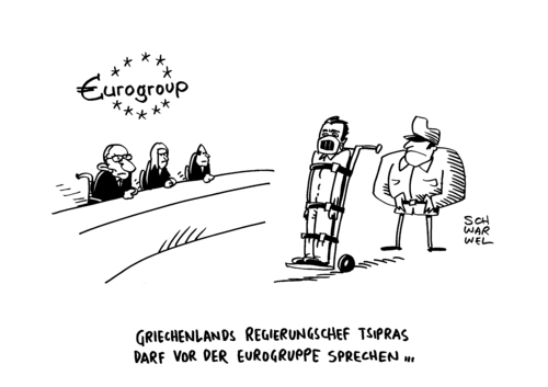 Cartoon: Tsipras Verschwörungstheorie (medium) by Schwarwel tagged schwarwel,karikatur,regierung,regierungschef,griechischer,foulspiel,verurteilung,bundesregierung,verschwörungstheorie,tsipras,eurogruppe,euro,tsipras,verschwörungstheorie,bundesregierung,verurteilung,foulspiel,griechischer,regierungschef,regierung,karikatur,schwarwel,eurogruppe,euro