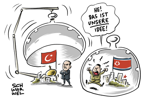 Cartoon: Türkei Generalverdacht (medium) by Schwarwel tagged erdogan,türkei,dienstreisen,ausland,verbot,universität,dozent,dozenten,generalverdacht,karikatur,schwarwel,lehrpersonal,putsch,putschversuch,säuberung,säuberungswelle,militär,justiz,polizei,hochschule,erdogan,türkei,dienstreisen,ausland,verbot,universität,dozent,dozenten,generalverdacht,karikatur,schwarwel,lehrpersonal,putsch,putschversuch,säuberung,säuberungswelle,militär,justiz,polizei,hochschule