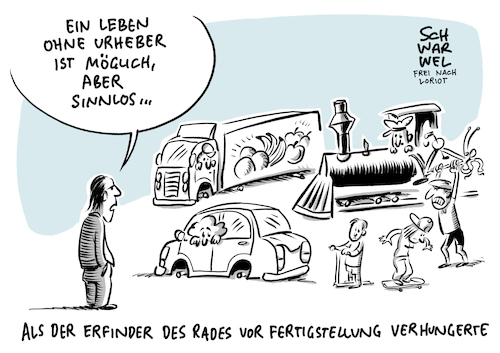 Cartoon: Urheberrechtsreform Artikel 13 (medium) by Schwarwel tagged urheber,eu,richtlinie,artikel,13,uploadfilter,urheberrechtsreform,yes2copyright,vote4culture,saveyourinternet,portale,youtube,facebook,vergütung,künstler,profit,zensur,freiheit,internet,cartoon,karikatur,schwarwel,urheber,eu,richtlinie,artikel,13,uploadfilter,urheberrechtsreform,yes2copyright,vote4culture,saveyourinternet,portale,youtube,facebook,vergütung,künstler,profit,zensur,freiheit,internet,cartoon,karikatur,schwarwel