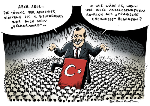 Cartoon: Völkermord (medium) by Schwarwel tagged französisch,nationalversammlung,völkermord,gesetz,türkei,osmanisches,reich,toetung,armenier,erster,weltkrieg,tragisches,ereignis,karikatur,schwarwel,französisch,nationalversammlung,völkermord,gesetz,türkei,osmanisches reich,erster weltkrieg,osmanisches,reich,erster,weltkrieg