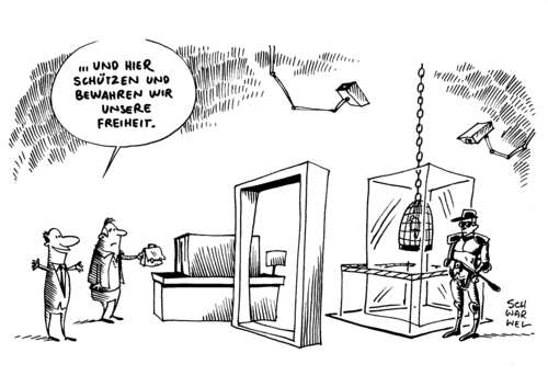 Cartoon: Vorratsdatenspeicherung (medium) by Schwarwel tagged schwarwel,karikatur,speicherung,daten,gesetzentwurf,maiziere,de,thomas,vorratsdatenspeicherung,vorratsdatenspeicherung,thomas,de,maiziere,gesetzentwurf,daten,speicherung,karikatur,schwarwel