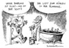 Cartoon: Bohrloch dicht. Wir feiern. (small) by Schwarwel tagged bp,ölkrise,louisiana,öl,pest,golf,von,mexiko,ölkonzern,krise,bohrinsel,natur,katastrofe,verschmutzung,meer,ozean,umwelt,leck,belastungstests,karikatur,schwarwel