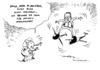 Cartoon: Drohnen Thomas de Maiziere (small) by Schwarwel tagged einsatz,drohnen,thomas,de,maiziere,merkel,wahl,wahlpläne,karikatur,schwarwel