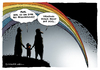 Cartoon: EuGH Homosexuelle Asyl (small) by Schwarwel tagged europäischer,gerichtshof,regenbogen,karikatur,schwarwel,verfolgte,homosexuelle,eu,europäische,union,recht,asyl
