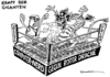 Cartoon: Google versus China (small) by Schwarwel tagged google china kampf giganten computer nerd roter drache karikatur schwarwel politik