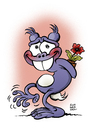 Cartoon: Valentinstag Gratulation (small) by Schwarwel tagged schwarwel,schweinevogel,valentinstag,herz,liebe,freundschaft,gebrochenes,rosen,blumen,geschenk,verliebt,kuss,liebesbeweis,romantik,comic,comicfigur,cartoon,lustig,leipzig,14,februar,blume,blumenstrauß,gratulation,aufmerksamkeit,tag,der,gedicht