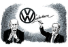 Cartoon: Volkswagen Piech Winterkorn (small) by Schwarwel tagged vw,altvater,piech,kampf,position,volkswagen,chef,karikatur,schwarwel
