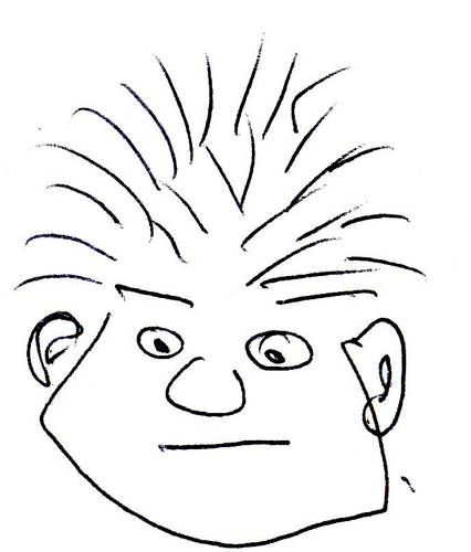 Cartoon: Kritzel (medium) by manfredw tagged kritzel,face,gesicht,charakter