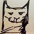 Cartoon: Noch e Katz (medium) by manfredw tagged katze,cat,face,gesicht