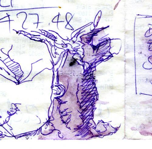 Cartoon: tintenfleckbaum (medium) by manfredw tagged tinte,notiz,baum,