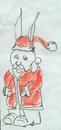 Cartoon: Aus aktuellem Anlass (small) by manfredw tagged ostern,weihnachten,nikolaus,osterhase,mut,jahreslauf,geduld,zeit,feier