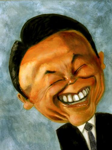 Cartoon: Taro Aso prime minister of Japan (medium) by KARKA tagged taro,aso,japan