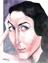 Cartoon: Carrie Anne Moss (small) by KARKA tagged carrie,anne,moss,trinity,matrix