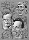 Cartoon: google creators (small) by KARKA tagged google,sergey,brin,larry,page,eric,schmidt