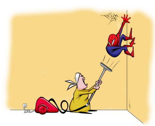 Cartoon: Spidey (medium) by tinotoons tagged spidey,