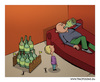 Cartoon: The castle of wine (small) by tinotoons tagged wine alcohol father son castle play bottle