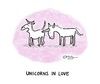 Cartoon: Unicorns in Love (small) by Ottitsch tagged unicorn,unicorns,love,pink,sex,horny,animals,sweet,rare,extinct
