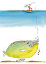Cartoon: - (small) by romi tagged sea fishing boat fish rod