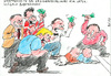 Cartoon: Babyrennen (small) by bob tagged elternzeit,elternurlaub,vater,väter,kinder,baby
