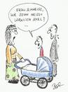 Cartoon: Namensgebungen gibts... (small) by Busch Cartoons tagged name,kind,mutter,kinderwagen,schweiß,axel,frage