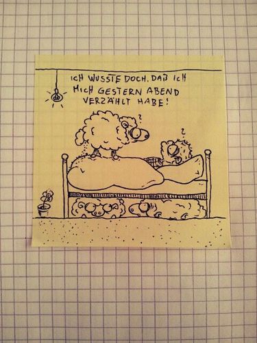 Cartoon: Was für ne Überraschung! (medium) by Post its of death tagged schaf