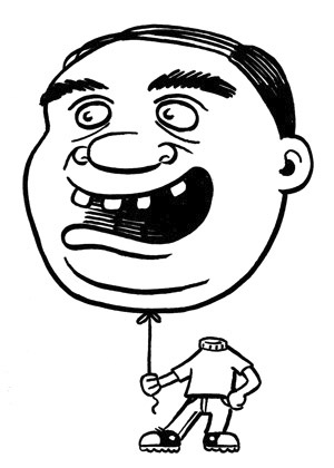 Cartoon: toon 05 (medium) by kernunnos tagged balloon,idiot,dummie,duh,strange,goings,on