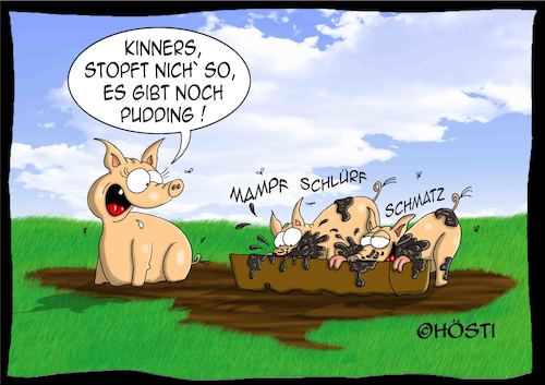Höstis Schweinereien von Hösti | Medien & Kultur Cartoon | TOONPOOL