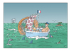Cartoon: EXTREM REISEN 3 (small) by JWD tagged extremreisen,survival,abenteuerurlaub,meer,schiff,fisch,katze,badewanne,atom,atomversuche,insel