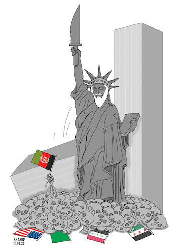 Cartoon: 11th September! (medium) by Shahid Atiq tagged world
