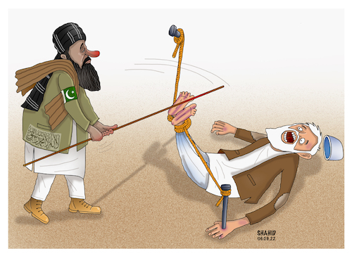 Cartoon: Afghan people under Taliban ! (medium) by Shahid Atiq tagged afghanistan