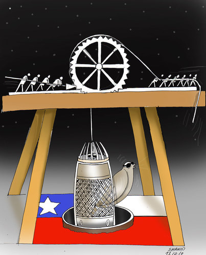 Cartoon: Chile (medium) by Shahid Atiq tagged 0139
