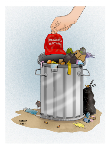 Cartoon: Game Over ! (medium) by Shahid Atiq tagged usa